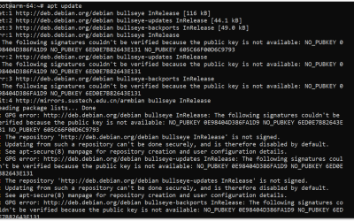 The following signatures couldn't be verified because the public key is not available: NO_PUBKEY